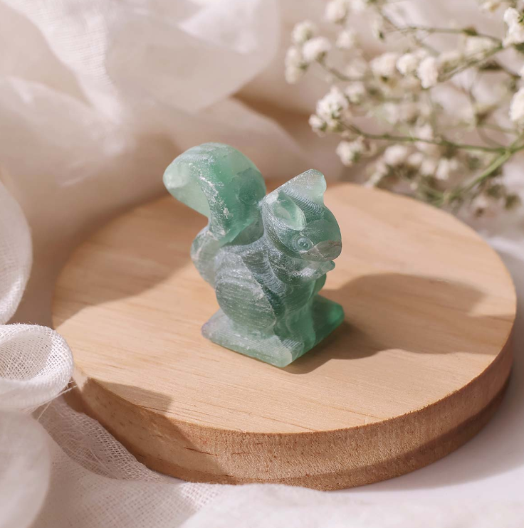 Fluorite Squirrel 1 Inch