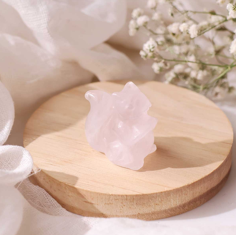 White Calcite Squirrel 1 Inch