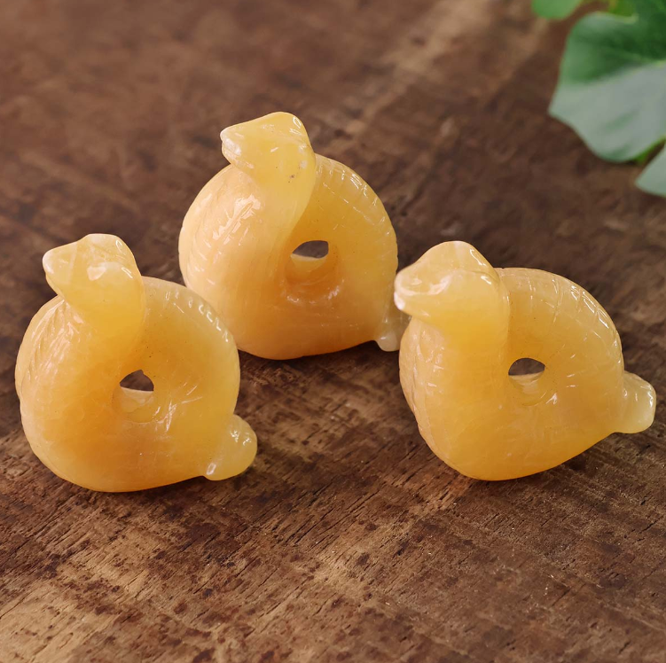Yellow Calcite Snake