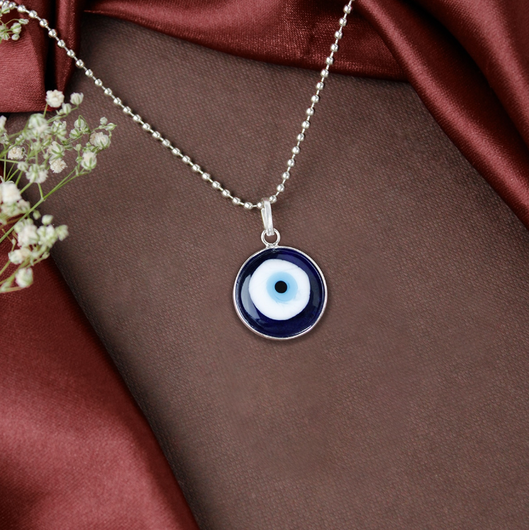 Evil Eye Small Round Pendant