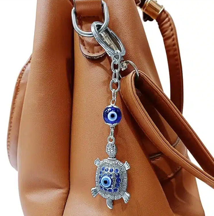 Evil Eye With Tortoise Keychain