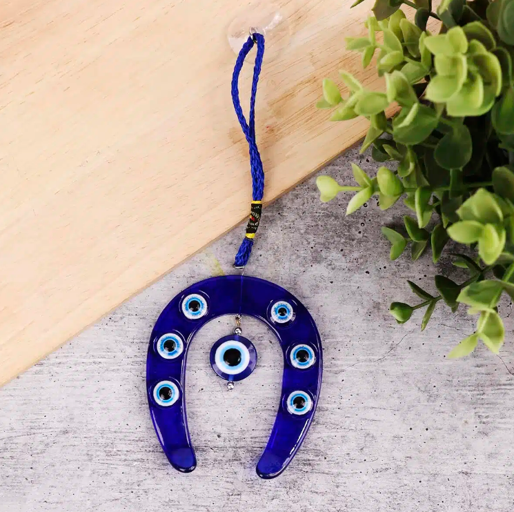 Evil Eye Horseshoe Wall Hanging Decor