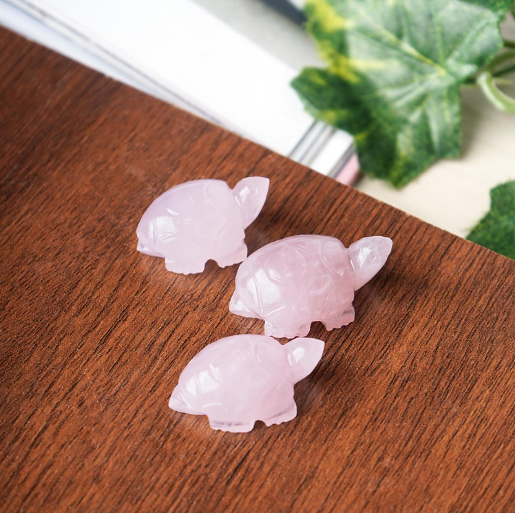 Rose Quartz Small Tortoise Plain