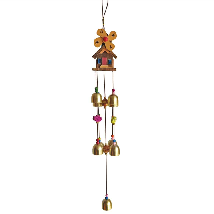 Wooden House Wind Chime