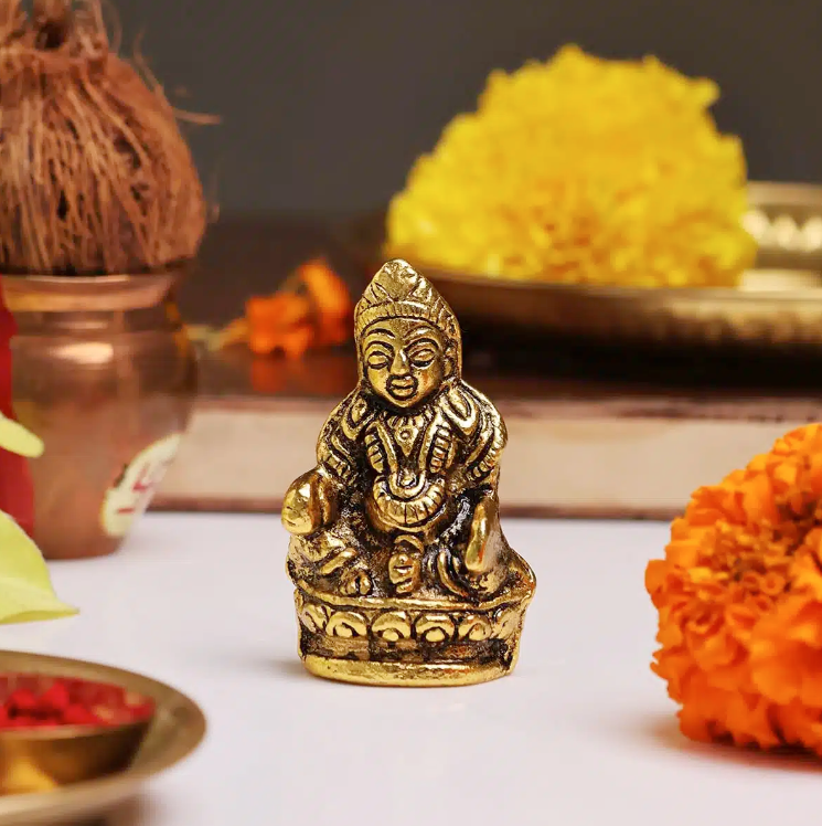 Metal Kuber Murti Small Idol (6.5 cm)