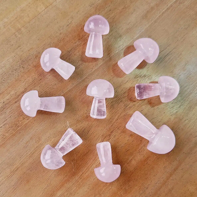 Rose Quartz Mushroom