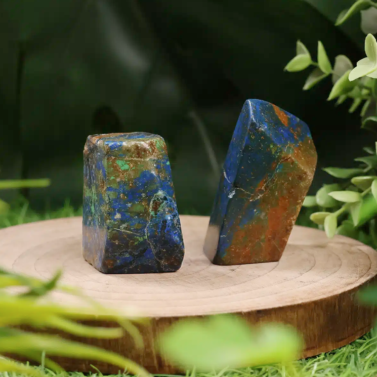 Chrysocolla With Azurite freeform