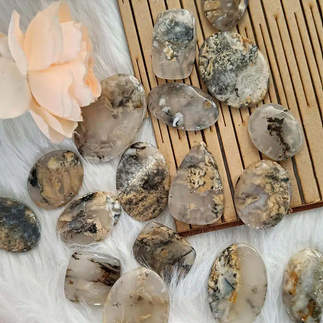 Tiger Dendritic Cabochon