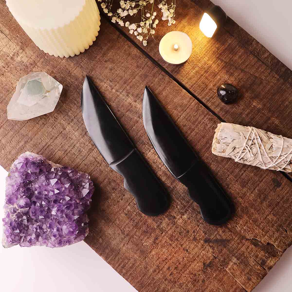 Black Agate Knife