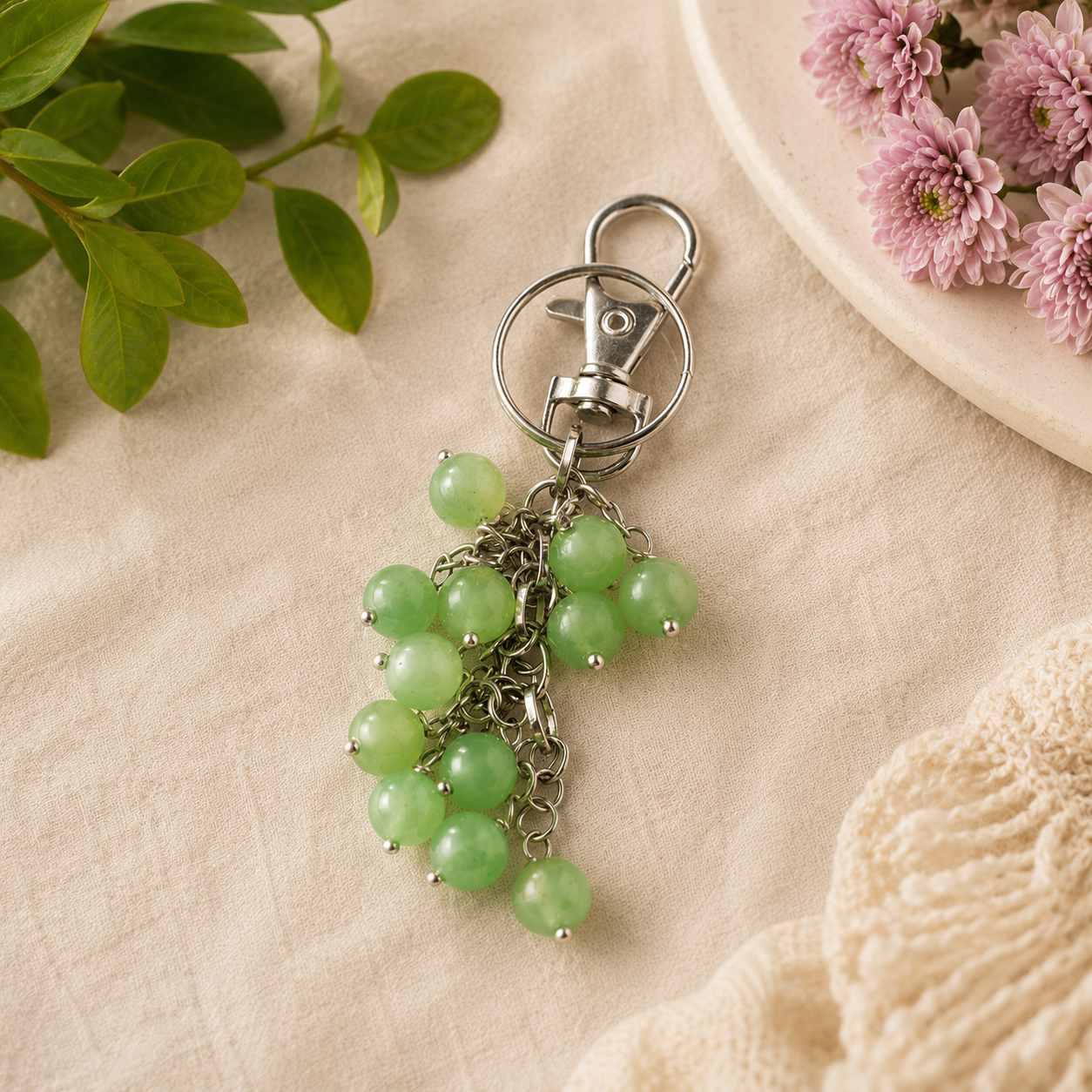 Green Aventurine Keychain
