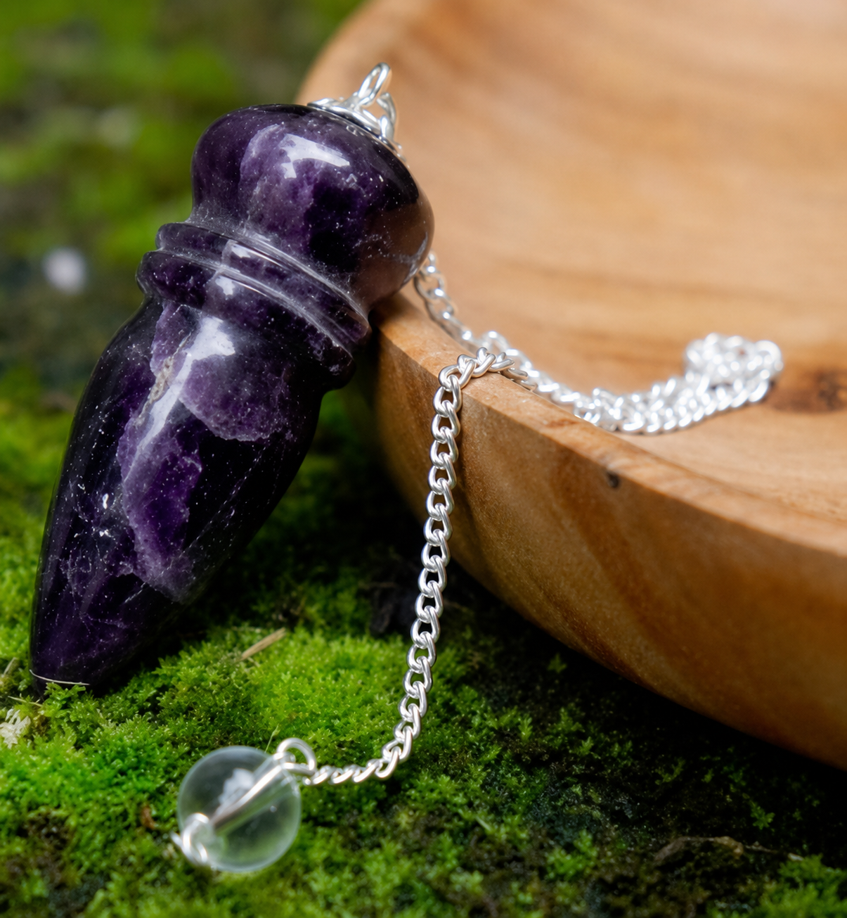 Amethyst Bullet Pendulum, Dowser