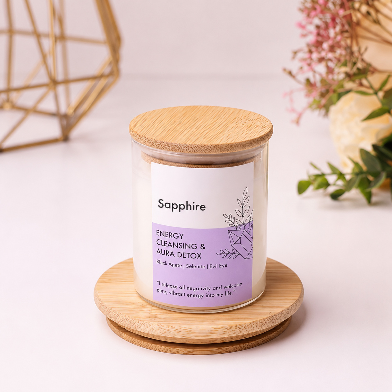 Energy Cleansing and Aura Detox Jar Candle