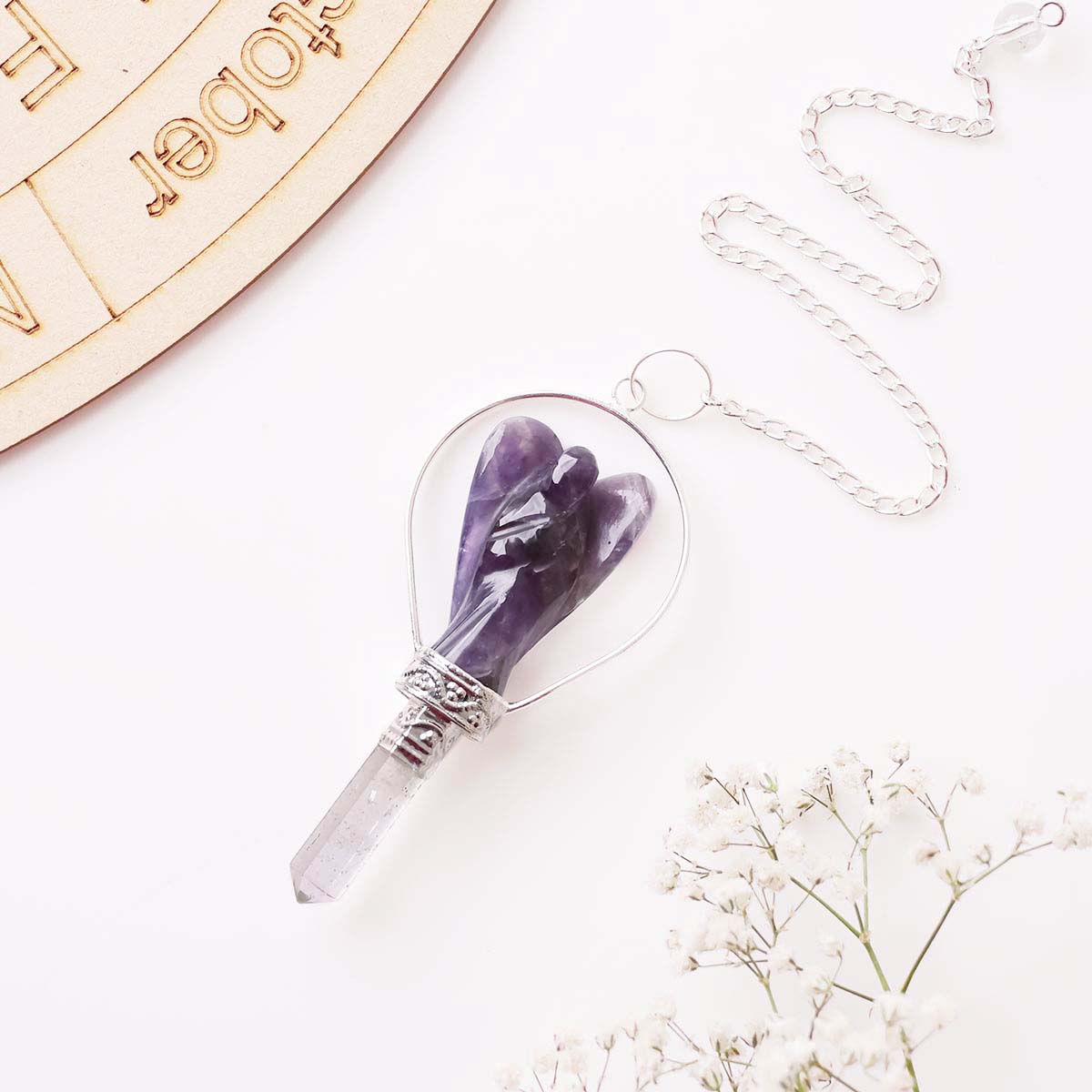 Amethyst Angel Pendulum, Dowser