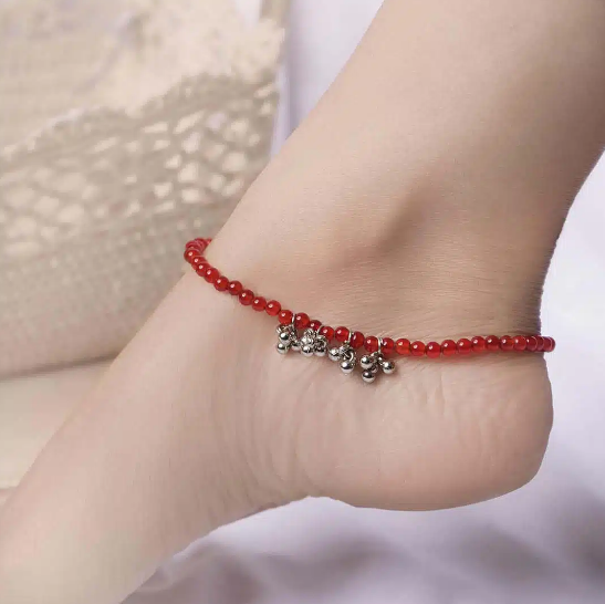 Red Onyx Leg Foot Anklet