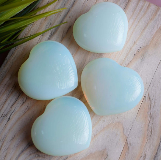 Opalite Heart Stone