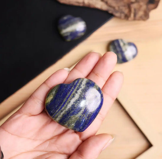 Lapis Lazuli Stone In Heart Shape