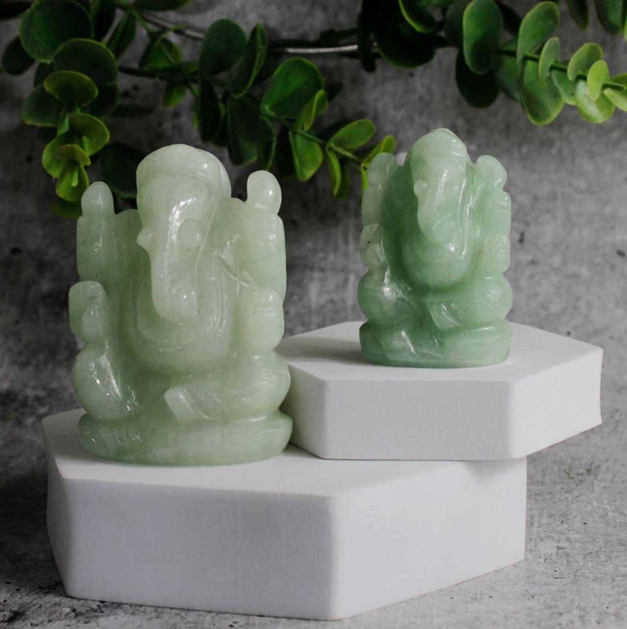 Green Aventurine Stone Ganesha