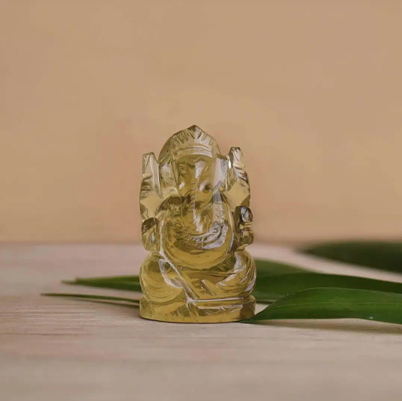 Premium Citrine Lord Ganesha