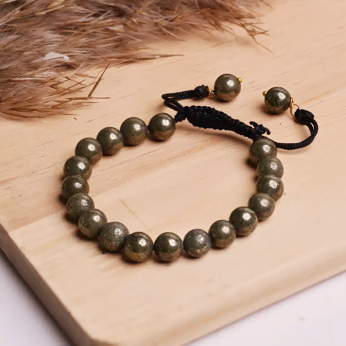 Pyrite Thread Bracelet