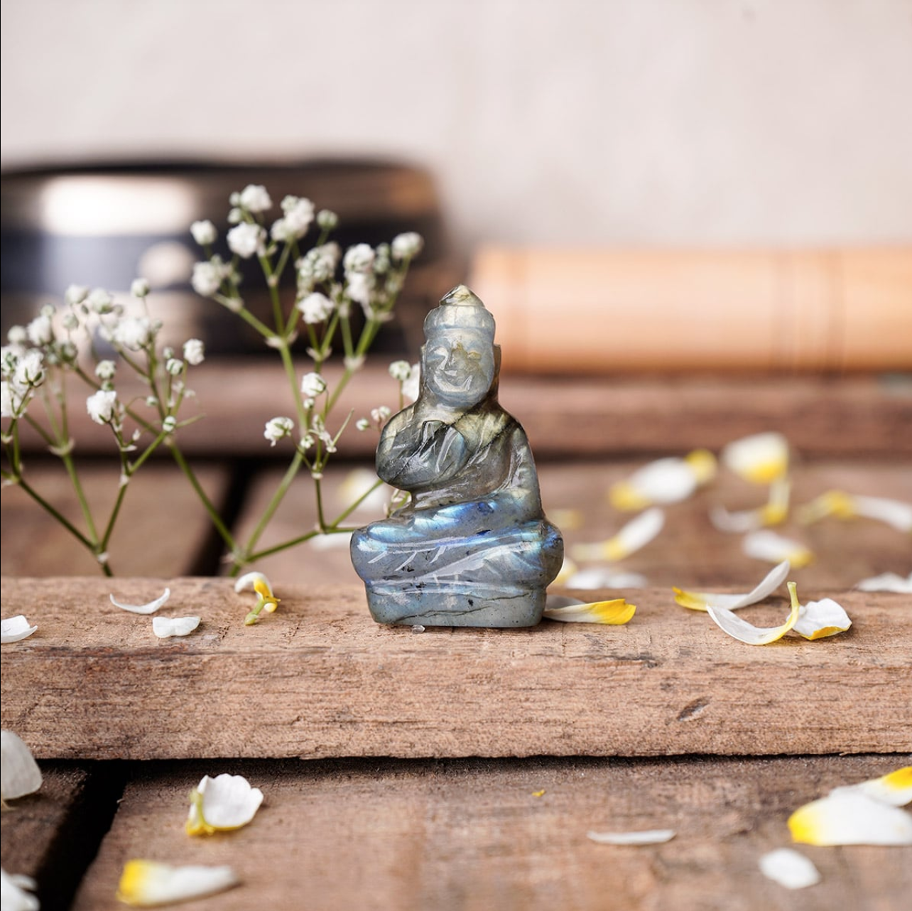 Labradorite Buddha Idol