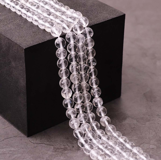 Clear Quartz Beads line 8mm