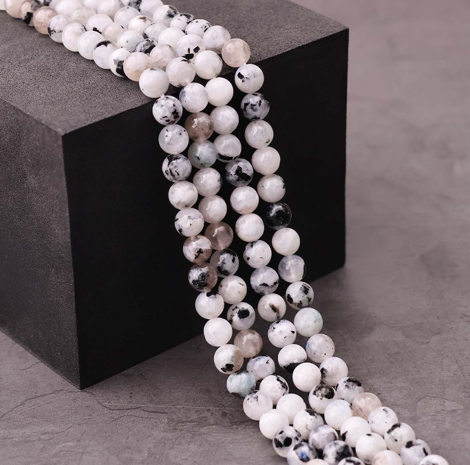 Rainbow Moonstone Beads Line 8mm