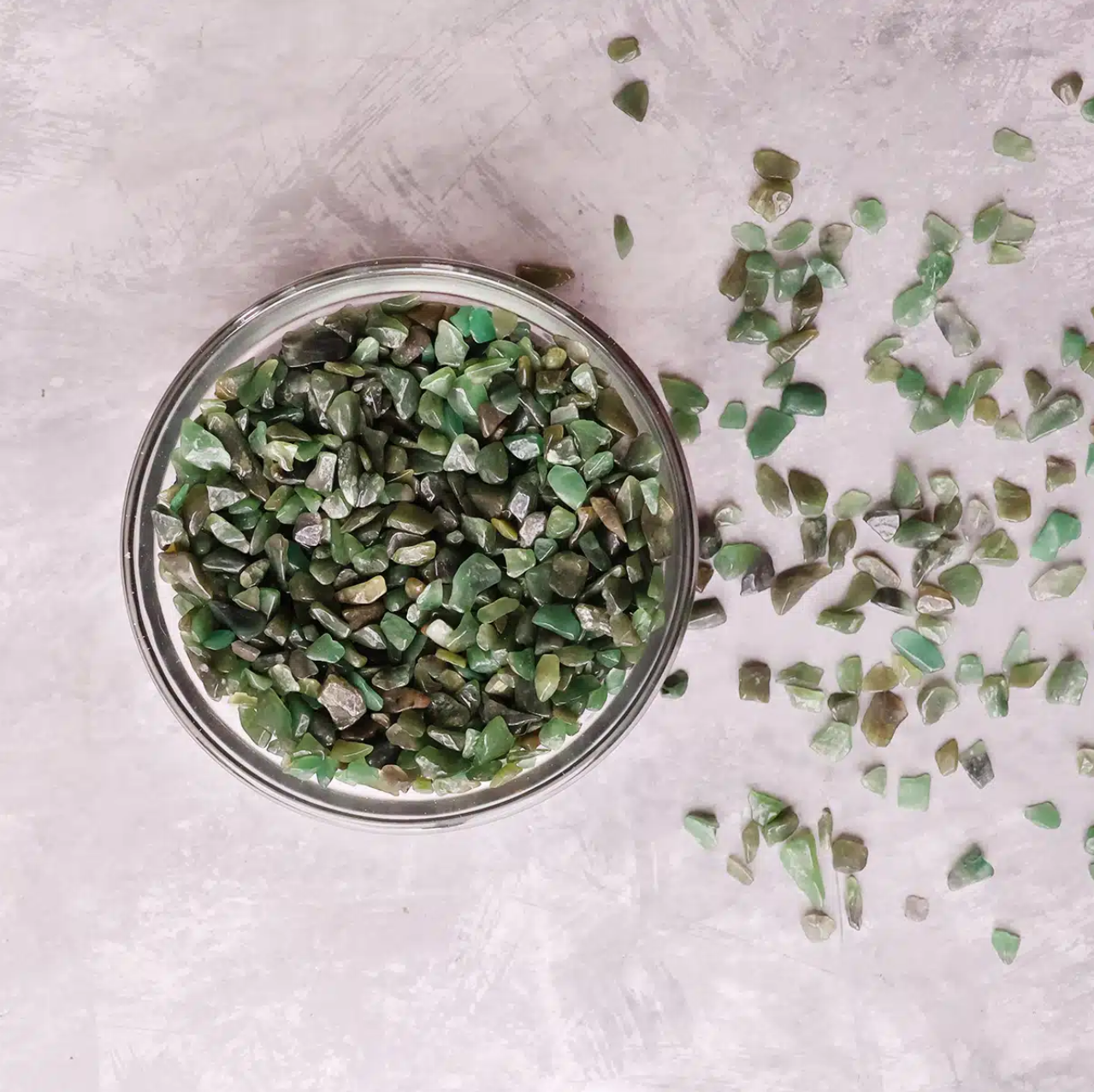 Green Jade Chips Stone