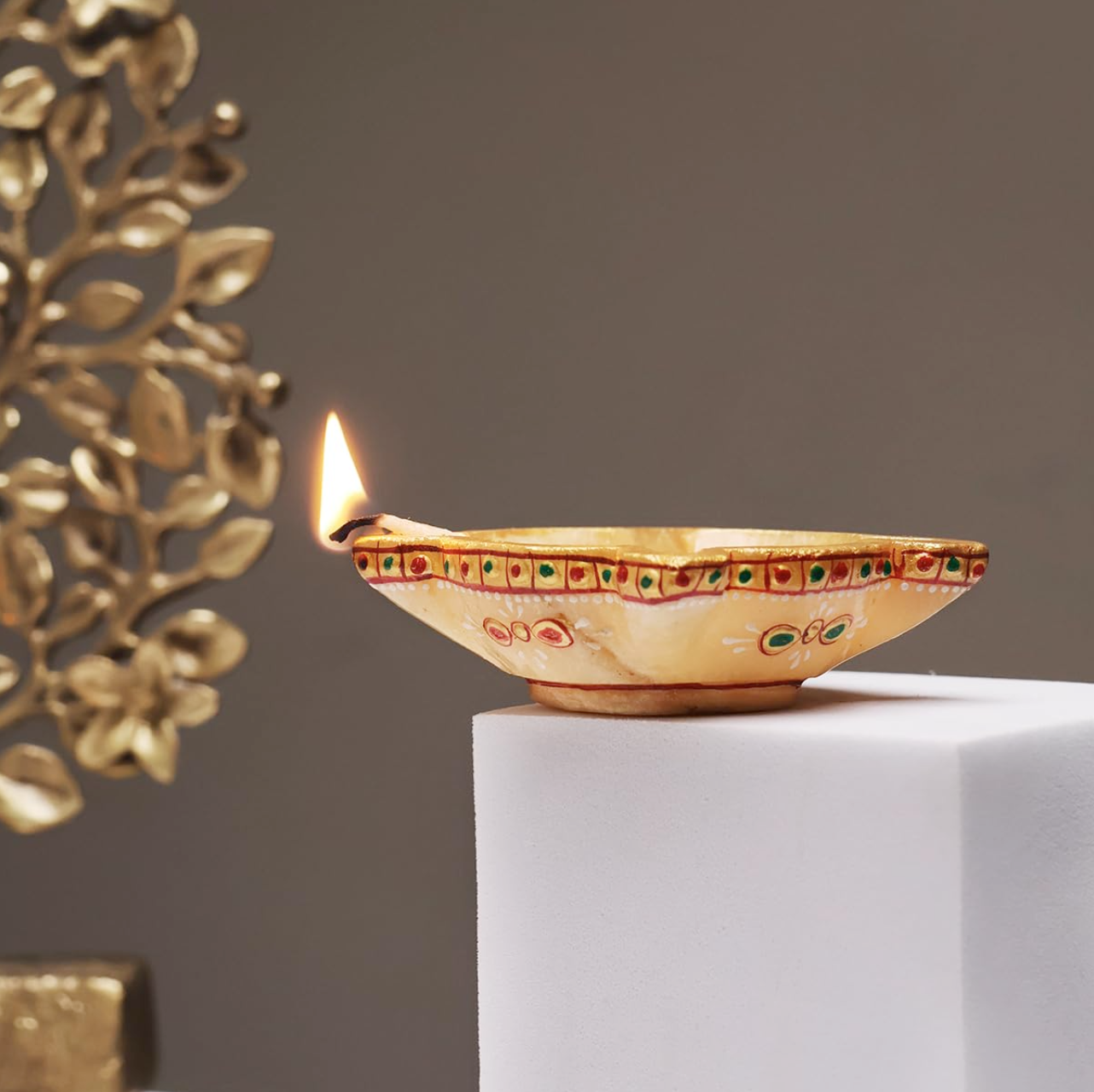 Crystal Diya, Painted