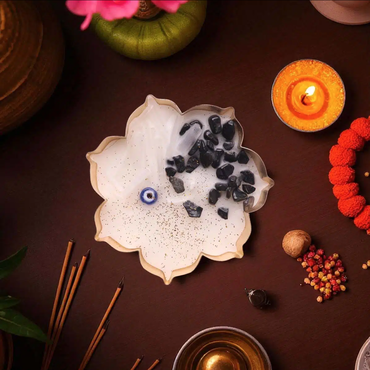 Energy Cleansing and Aura Detox Urli Candle / Diya