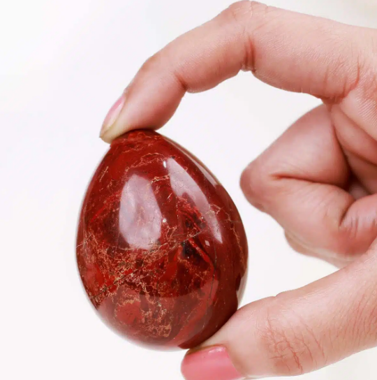 Red Jasper Stone Egg
