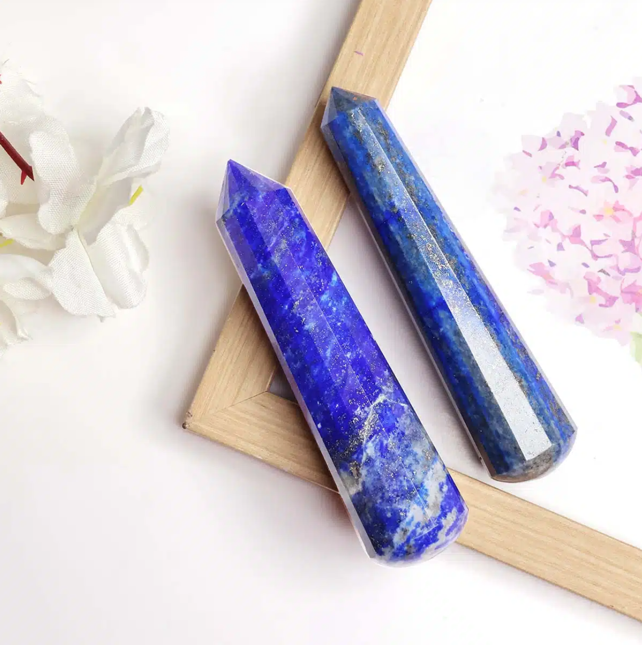 Lapis Lazuli Pencil Massager Wand