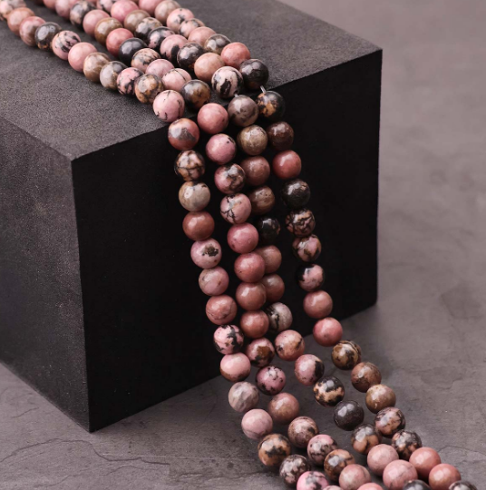 Rhodonite Beads Line 8mm