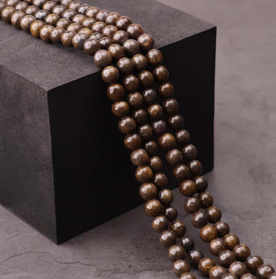 Bronzite Beads line 8mm