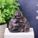 Garnet with Astrophylite Laughing Buddha
