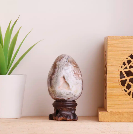 Crazy Lace Agate Egg