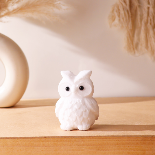 White Jade Owl Big