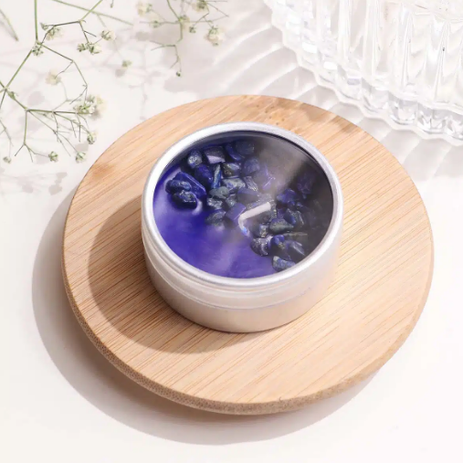 Lapis Tealight Candle