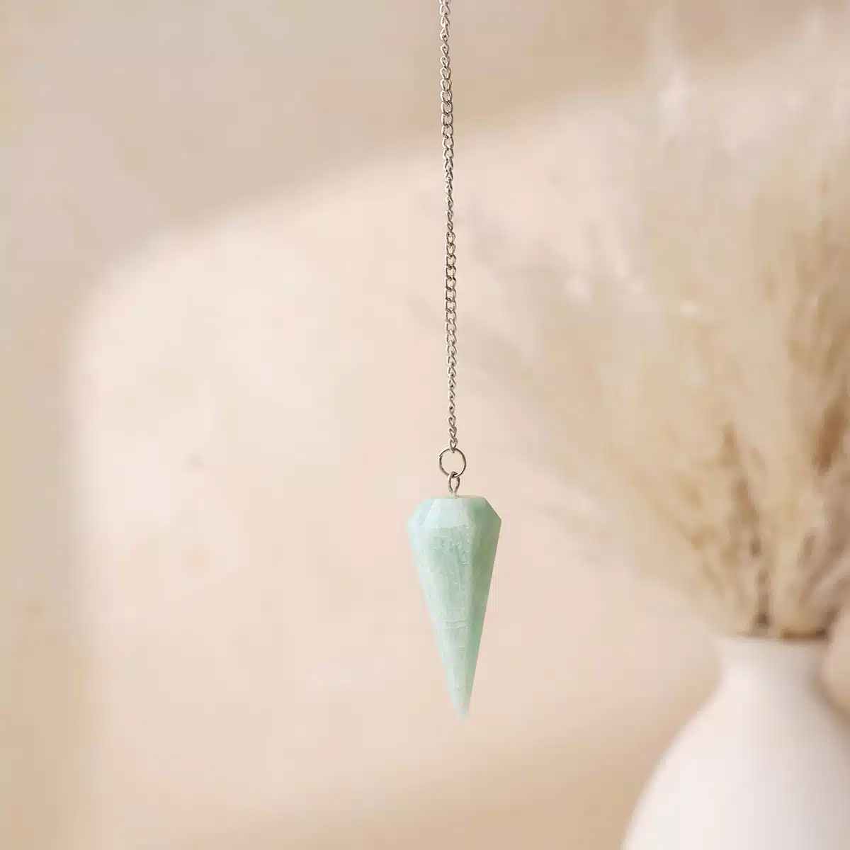 Amazonite Point Pendulum