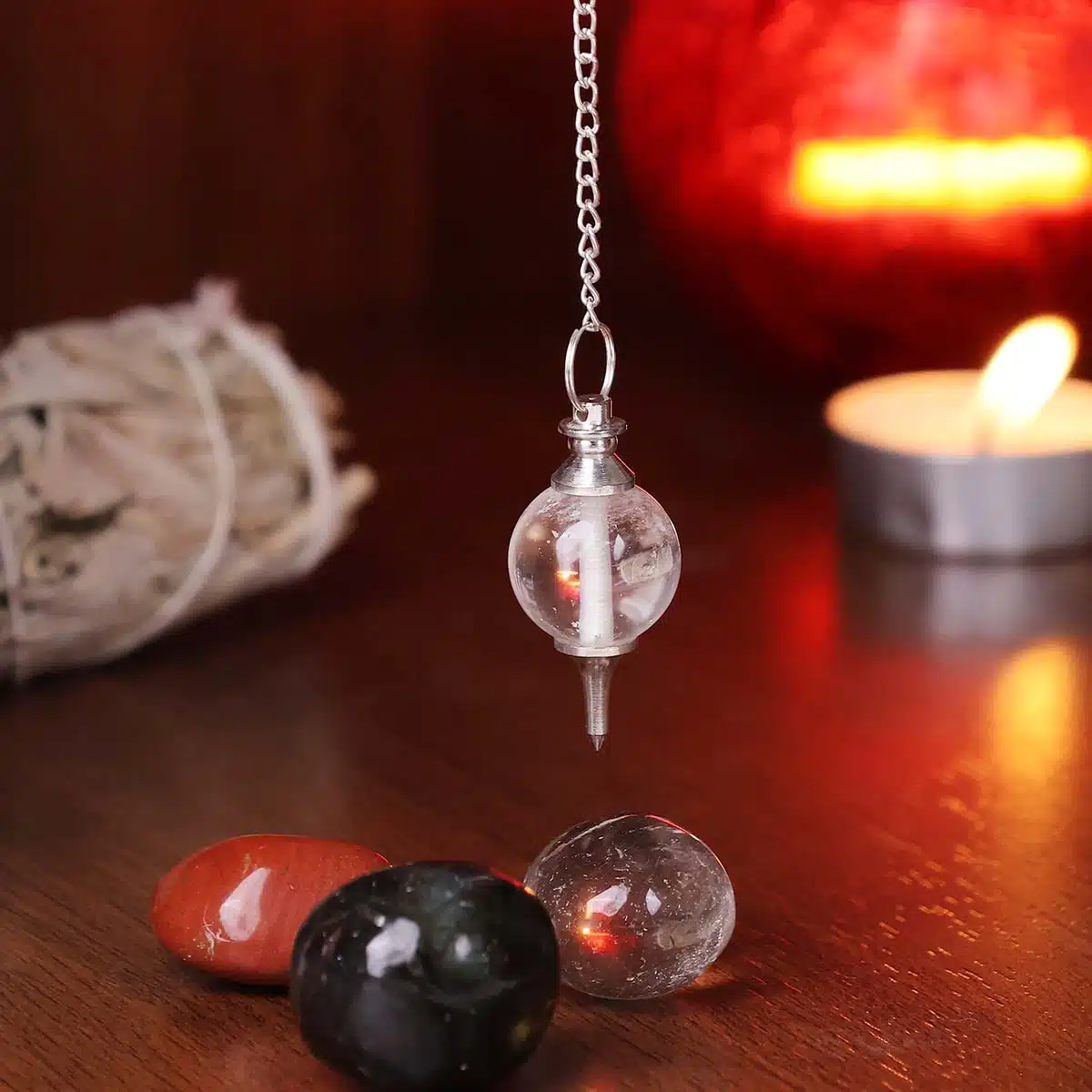 Clear Quartz Ball Pendulum