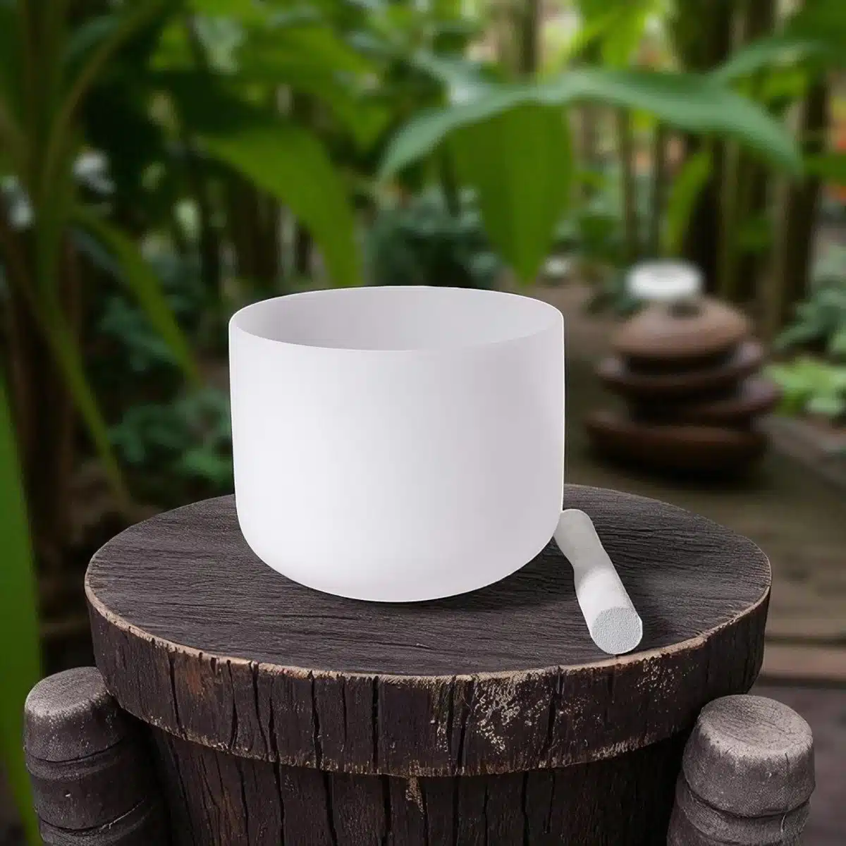 Clear Quartz Singing Bowl Big