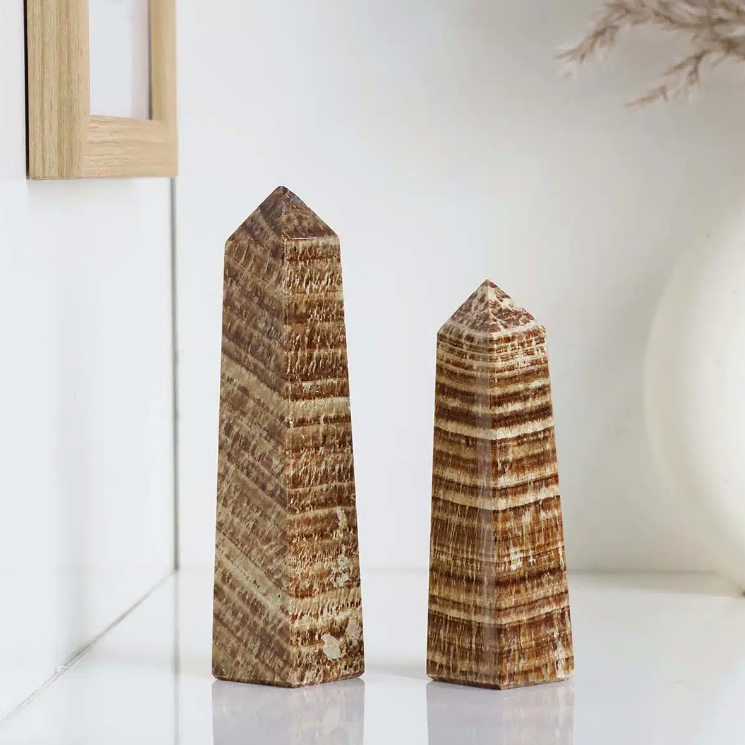 Banded Aragonite Tower Point