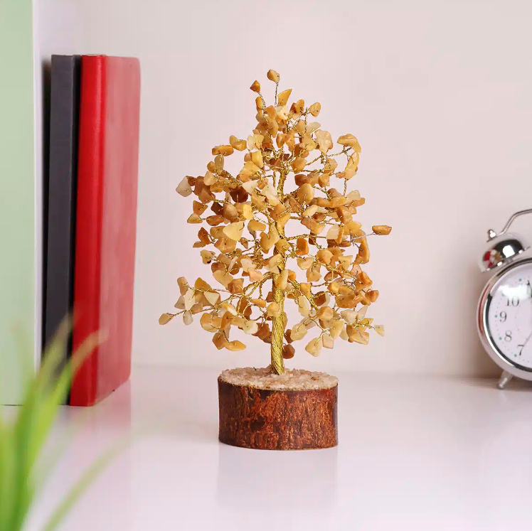 Yellow Aventurine Tree Gold Wire – 300 Beads