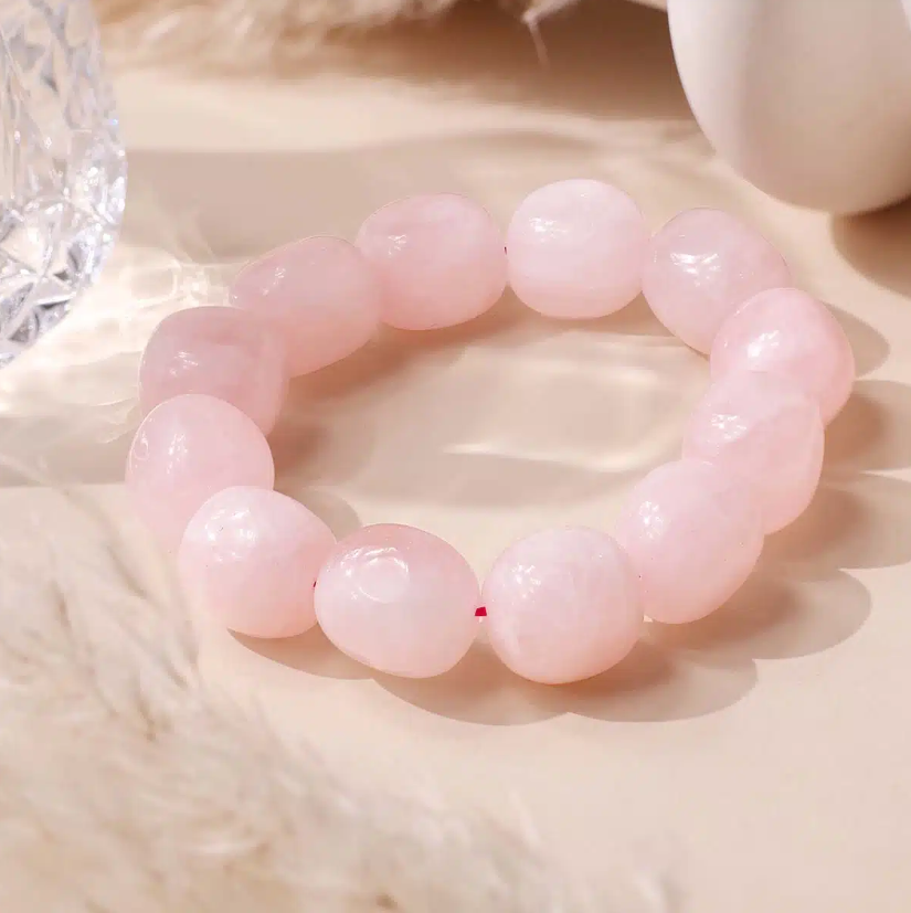 Rose Quartz Tumble Bracelet