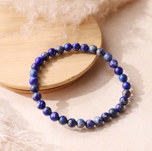 Lapis Lazuli Faceted Beads Bracelet