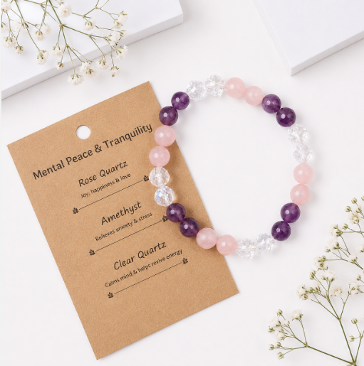 Mental Peace and Tranquility Faceted Bracelet