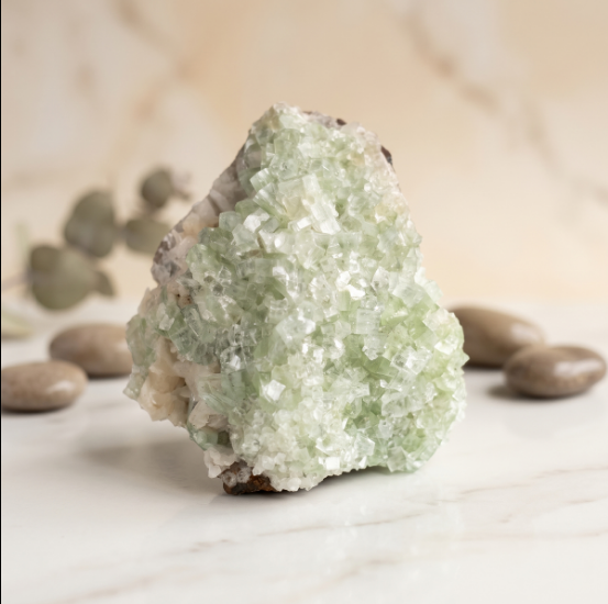 Green Apophyllite Cluster