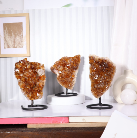 Citrine Cluster Big Points