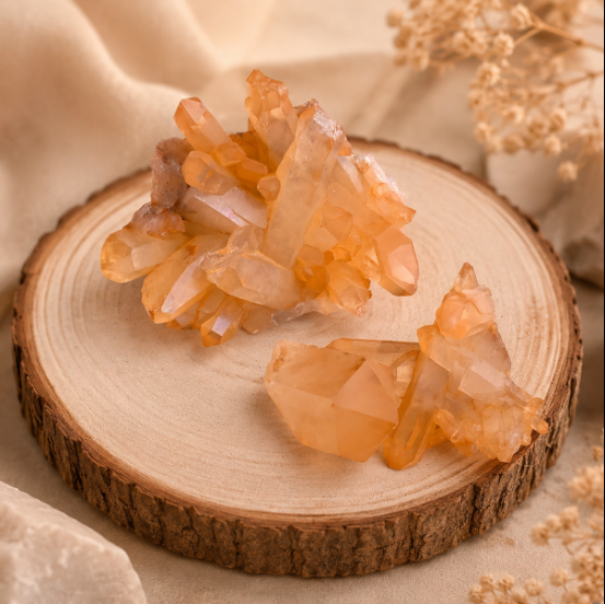 Tangerine Quartz cluster HQ