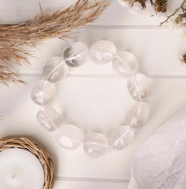 Clear Quartz Tumble Bracelet