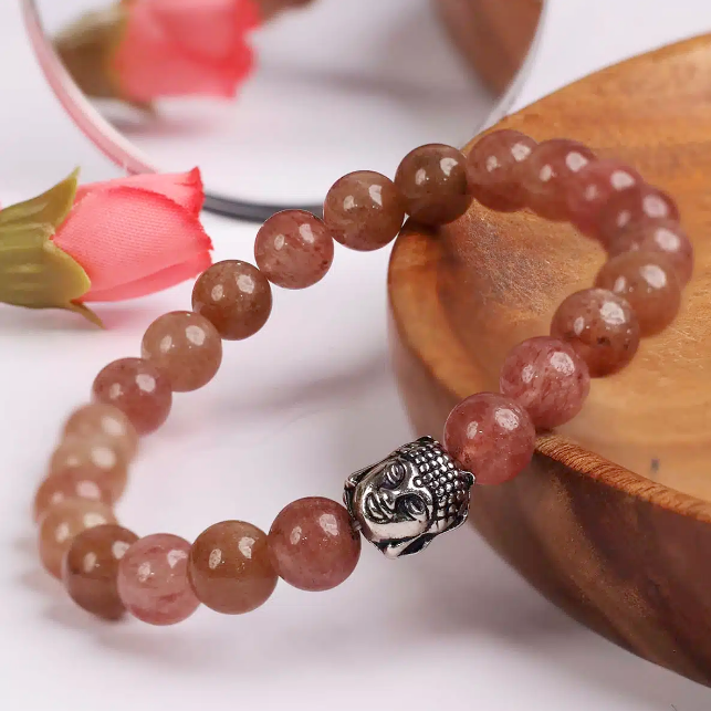 Sunstone Heated Buddha Bracelet